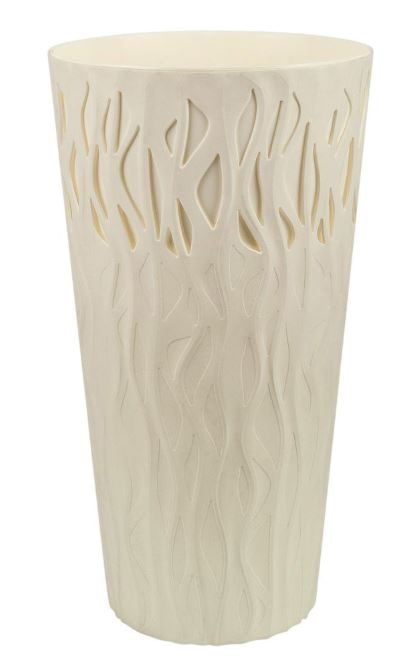 Горшок для цветов InGreen Winds D 340мм/40 л с дренажной вставкой 18,7л белоснежный жасмин                          